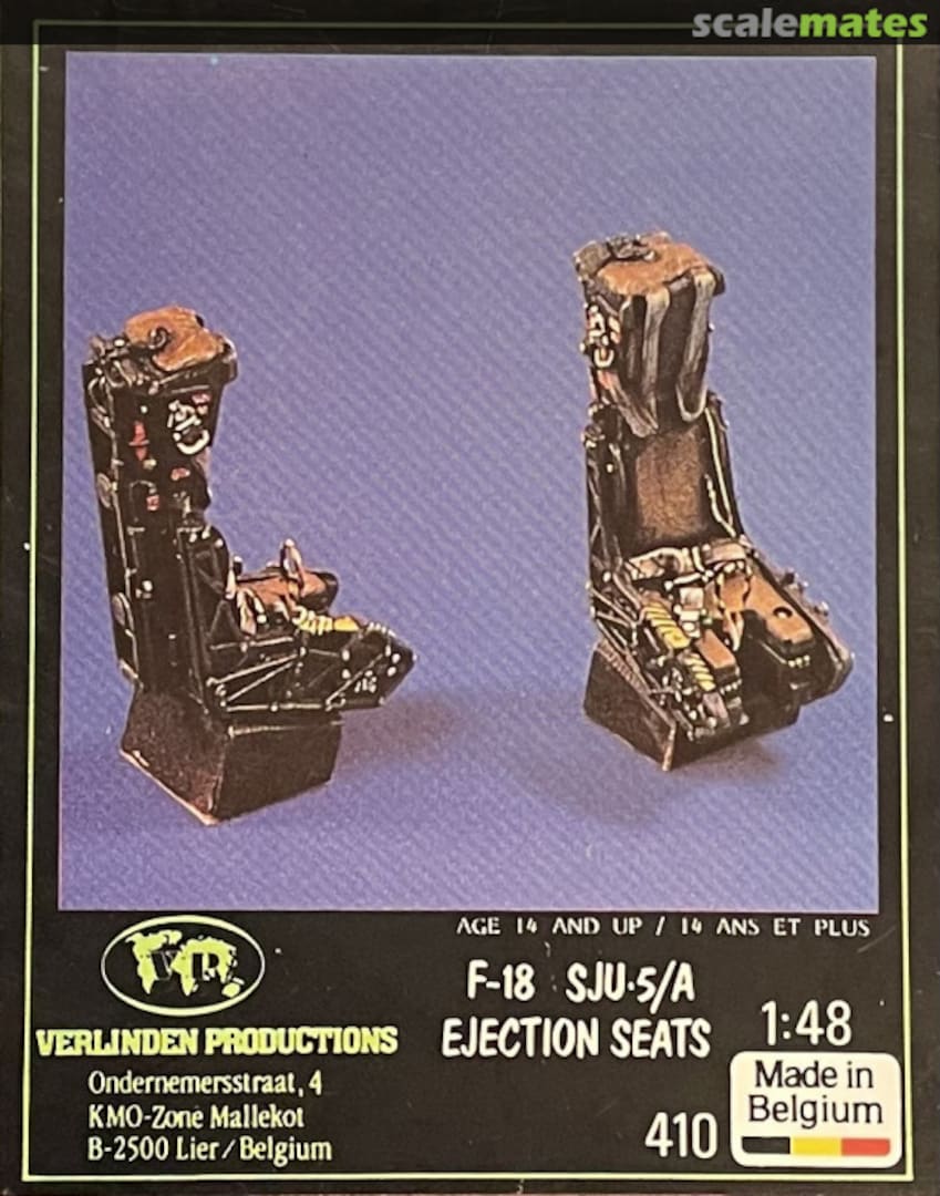 Boxart F-18 Hornet SJU-5A Ejection Seat 410 Verlinden Productions