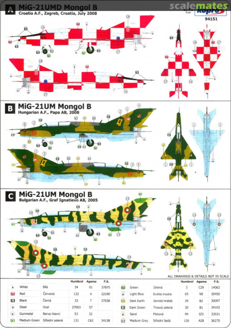 Contents MiG-21UM 94151 Kopro