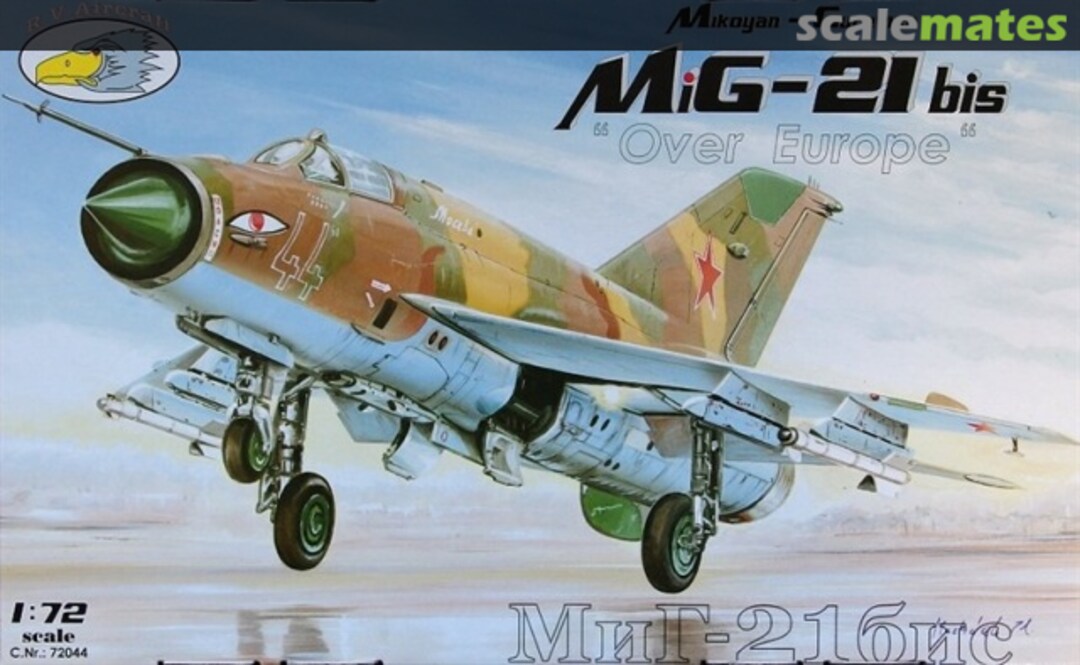 Boxart MiG-21bis "Over Europe" 72044 R.V.Aircraft