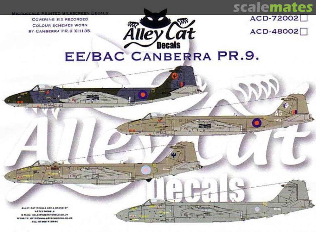 Boxart EE/BAC Canberra PR.9 ACD-72002 Alley Cat