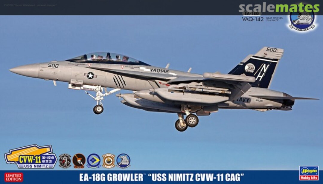 Boxart EA-18G Growler `USS Nimitz CVW-11 CAG´ 52169 Hasegawa