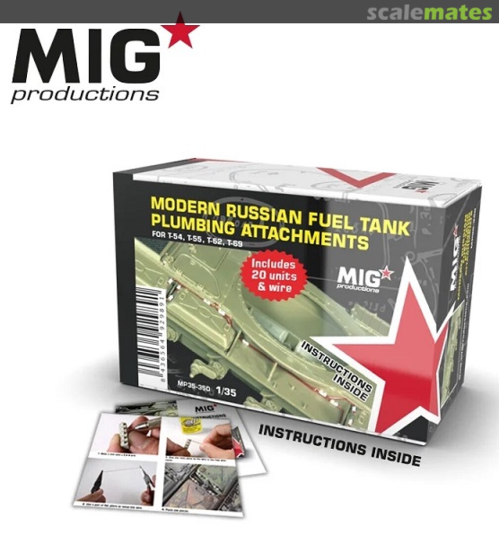 Boxart Modern Russian Fuel Tank Plumbing Attachments MP 35-350 MIG Productions