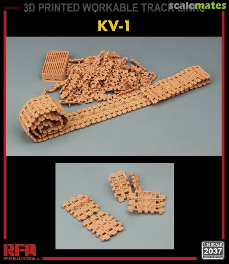 Contents 3D-printed workable track links KV-1 RM-2037 Rye Field Model