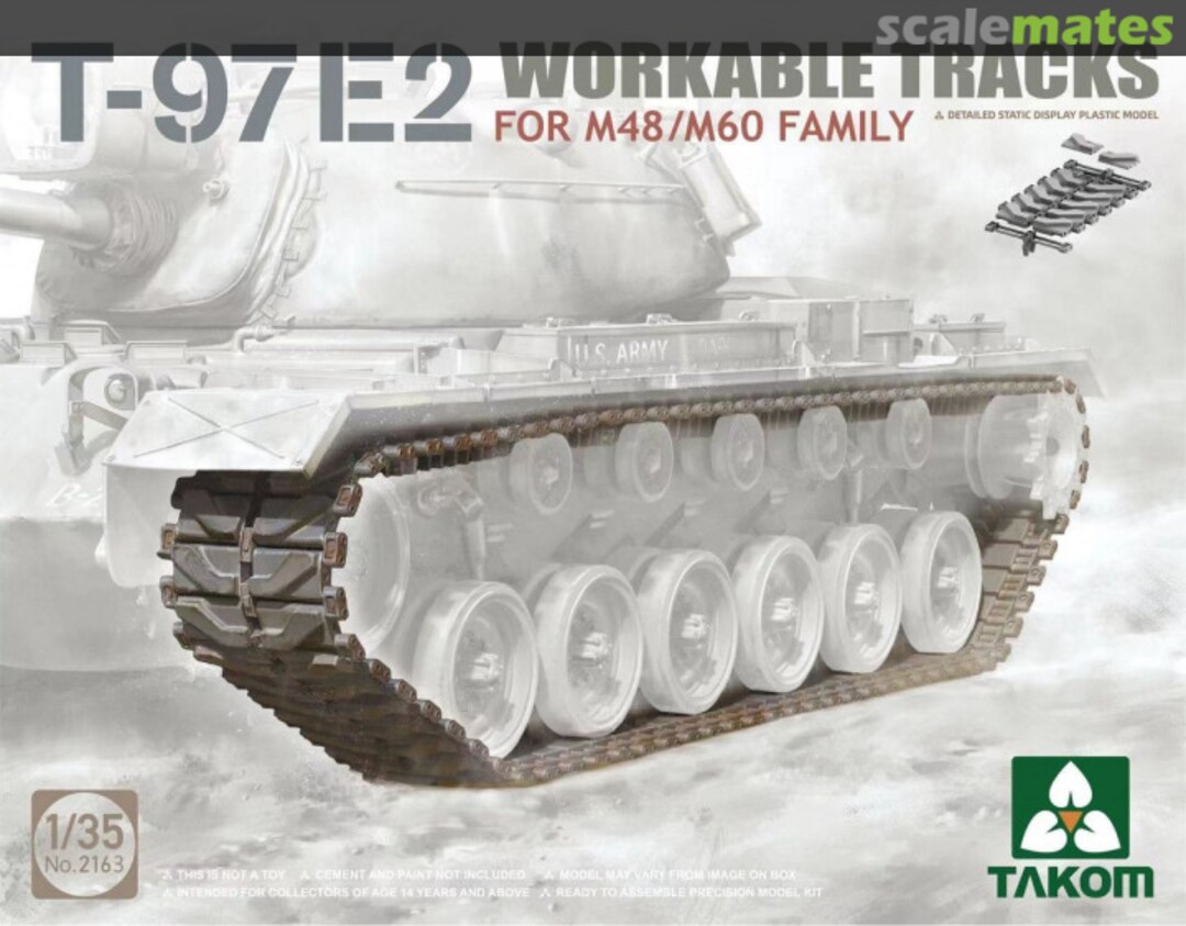 Boxart T-97E2 Workable Tracks 2163 Takom