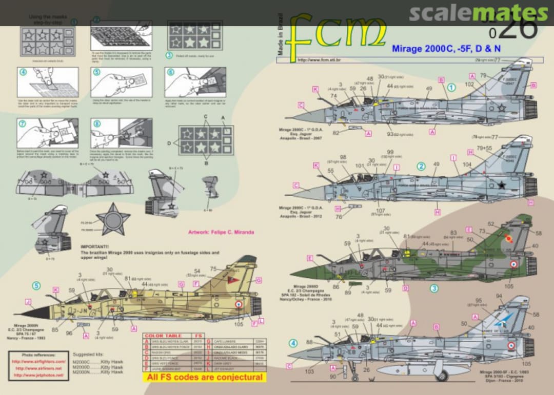 Boxart Mirage 2000C, -5F, D & N 32-026 FCM