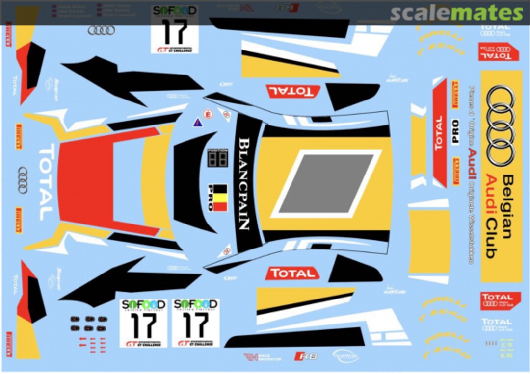 Boxart Audi R8 LMS #17 Belgian Audi Club Team WRT FFSFD1003v15 Slotfabrik