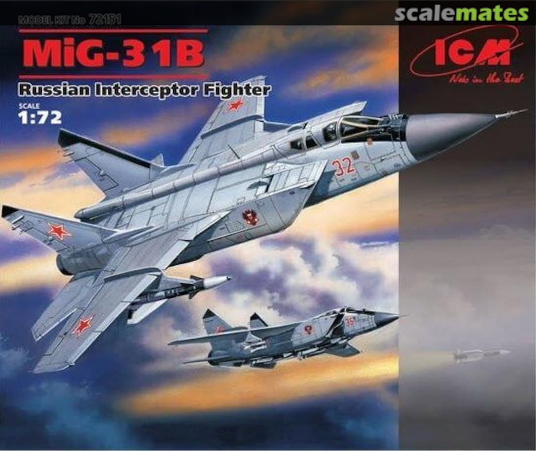 Boxart MiG-31B 72151 ICM