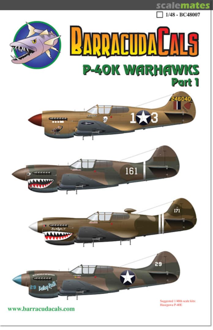 Boxart P-40K Warhawks BC48007 Barracuda Studios