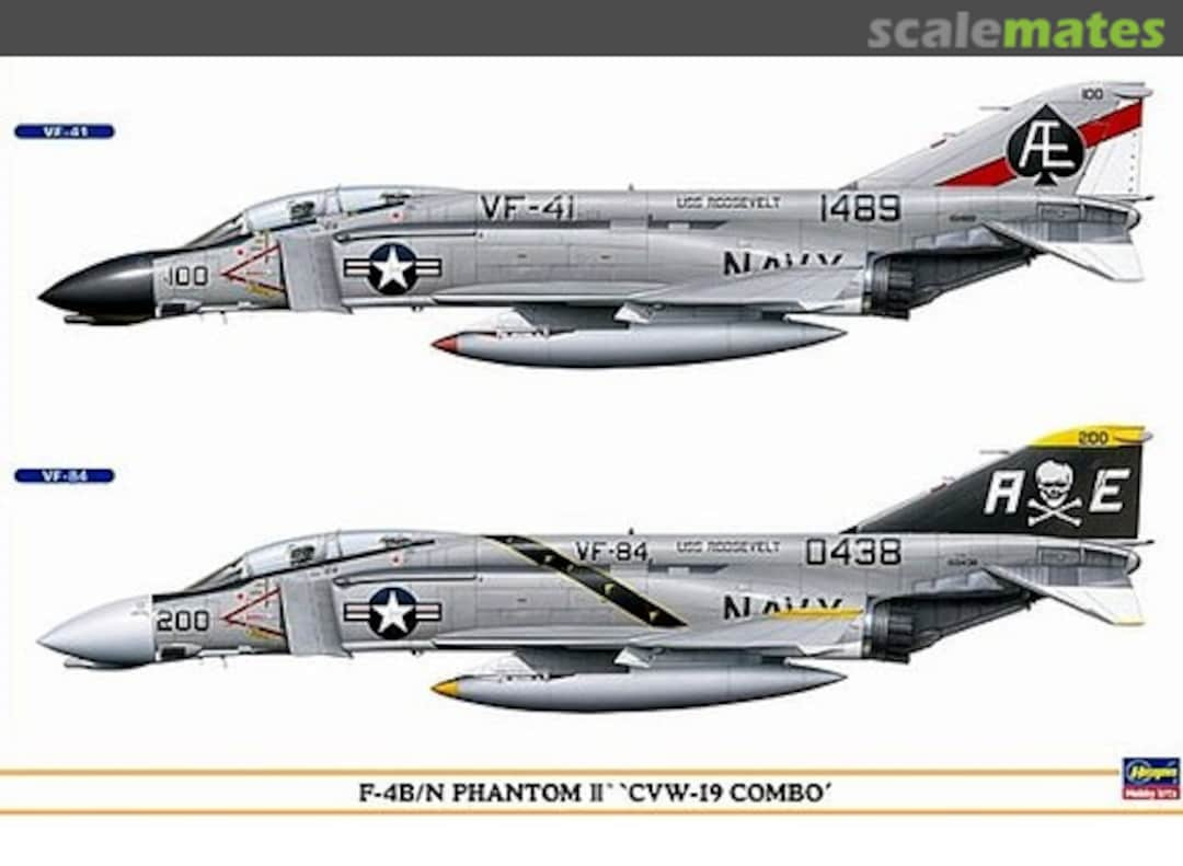 Boxart F-4B/N Phantom II 'CVW-19 Combo' 00942 Hasegawa