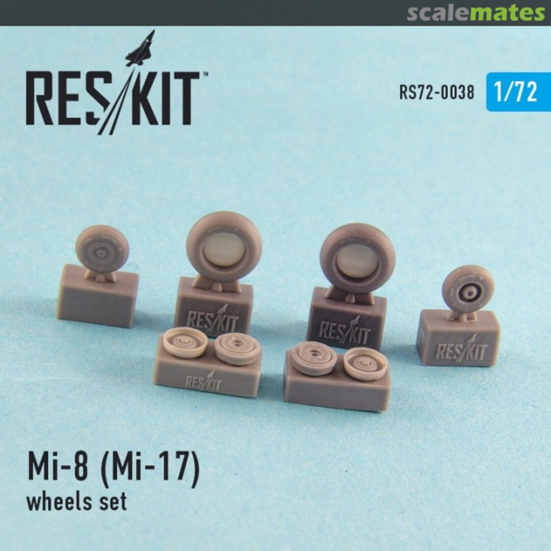 Boxart Mi-8 (Mi-17) wheels set RS72-0038 ResKit