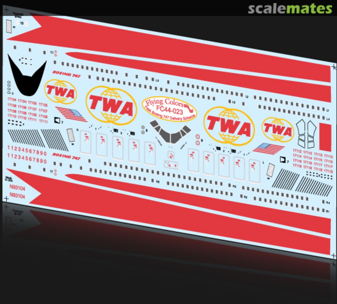 Boxart Boeing 747-131 FC44-023 Flying Colors