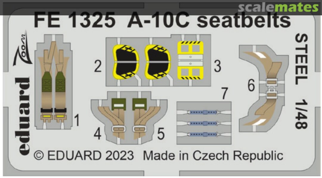 Boxart A-10C seatbelts FE1374 Eduard