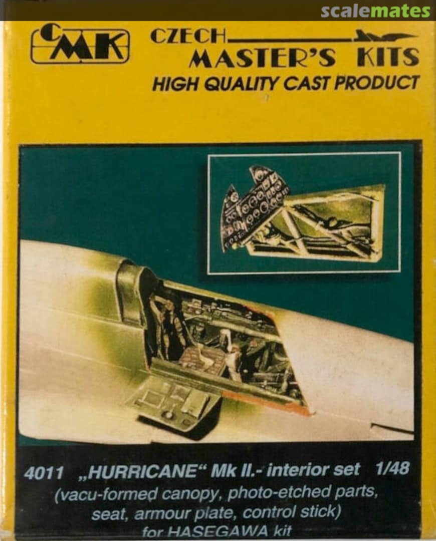 Boxart Hurricane Mk.II Interior set 4011 CMK