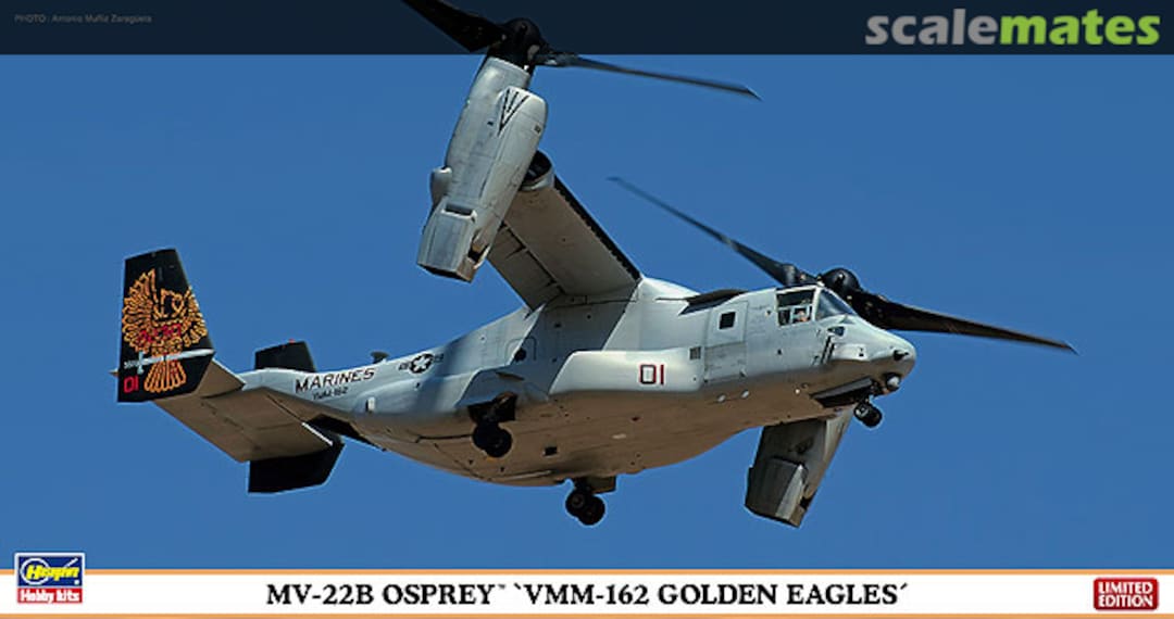 Boxart MV-22B Osprey `VMM-162 Golden Eagles´ 02093 Hasegawa