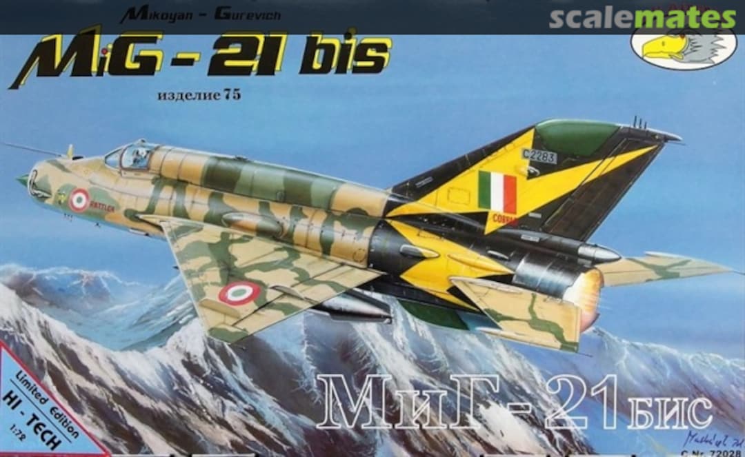 Boxart MiG-21bis Izdeliye 75 72028HT R.V.Aircraft