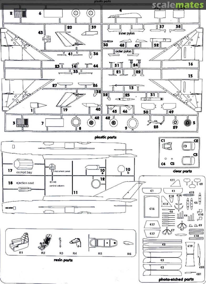 Contents MiG-21bis Izdeliye 75 72028HT R.V.Aircraft