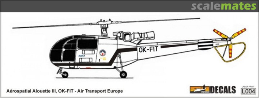 Boxart Aérospatiale Alouette III OK-FIT (Air Transport Europe) L004 KPM Prešov