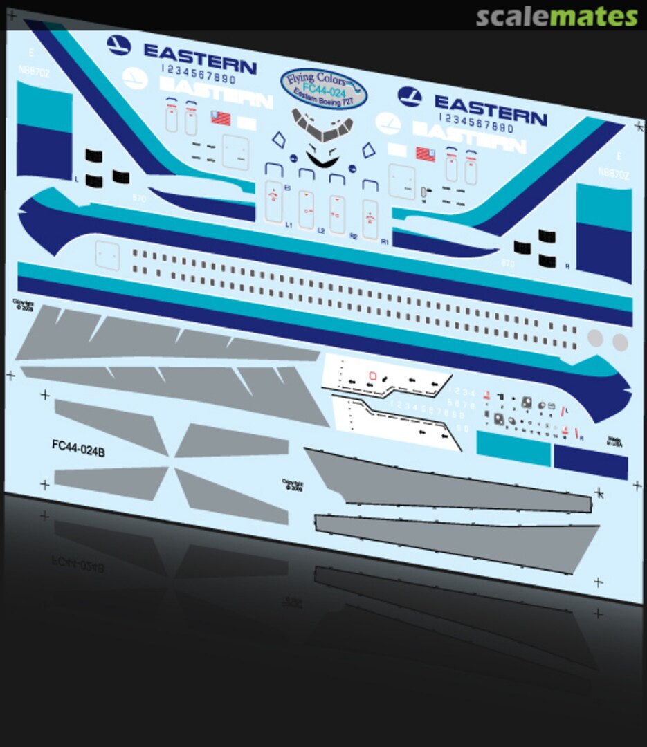 Boxart Boeing 727-225(A) FC44-024 Flying Colors