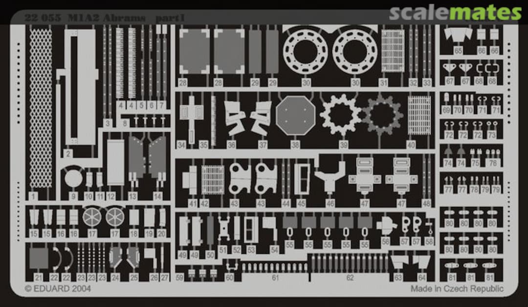 Boxart M1A1/A2 Abrams 22055 Eduard