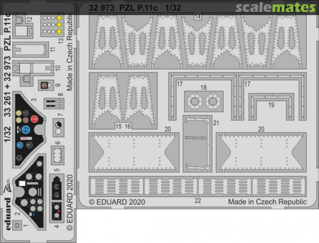 Boxart PZL P.11c 32973 Eduard