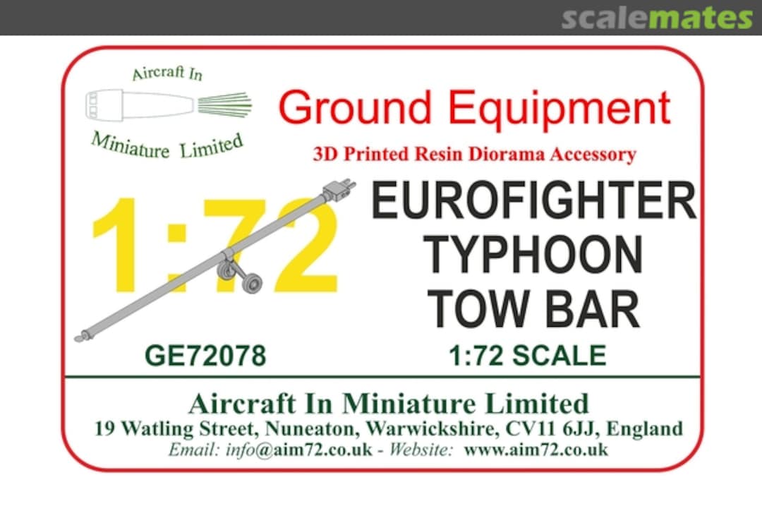 Boxart Eurofighter Typhoon Tow Bar GE72078 Aircraft In Miniature Ltd