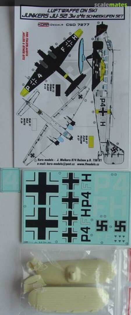 Boxart Junkers Ju-52/3mg4e CSD7277 Kora Models