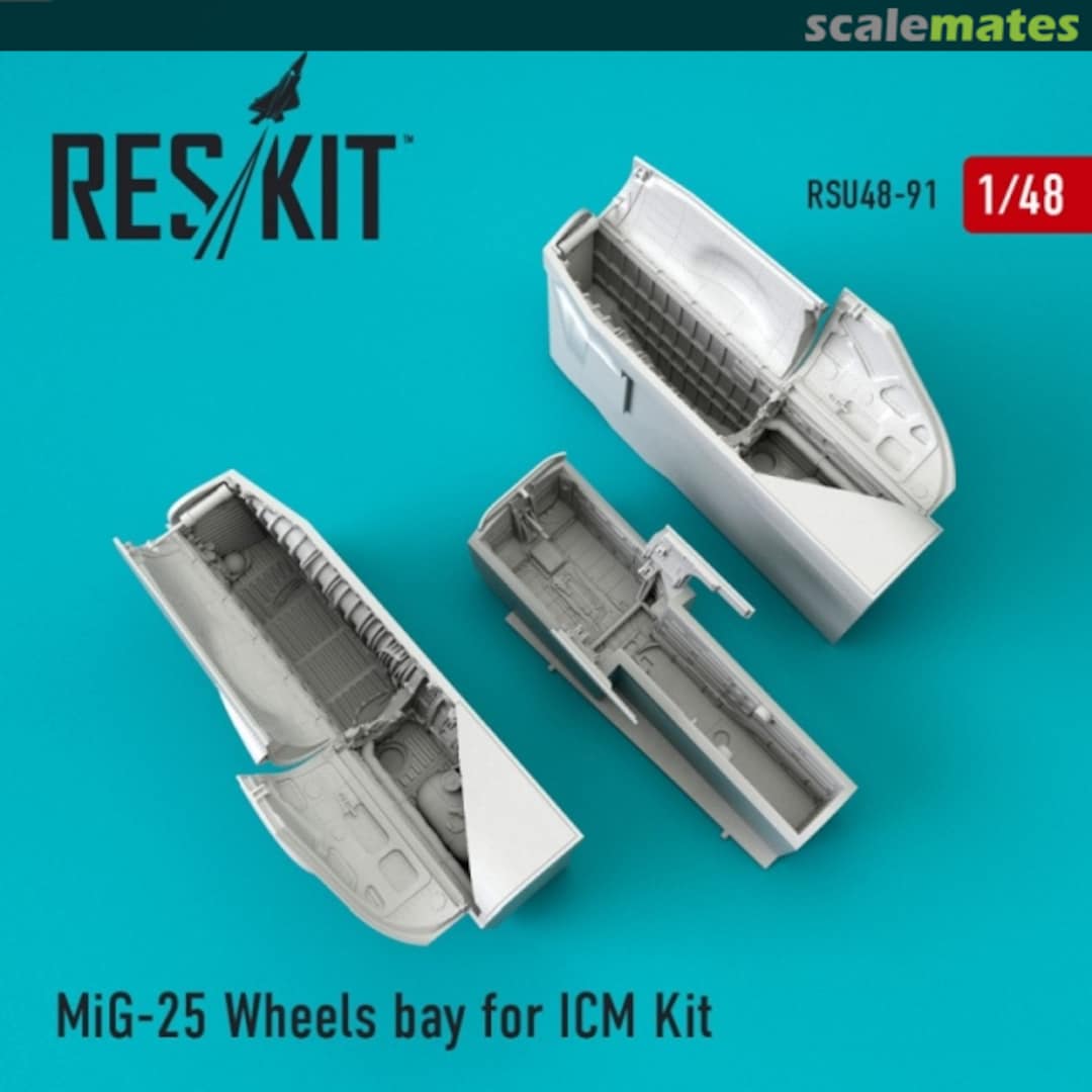 Boxart MiG-25 - Wheels Bay RSU48-0091 ResKit