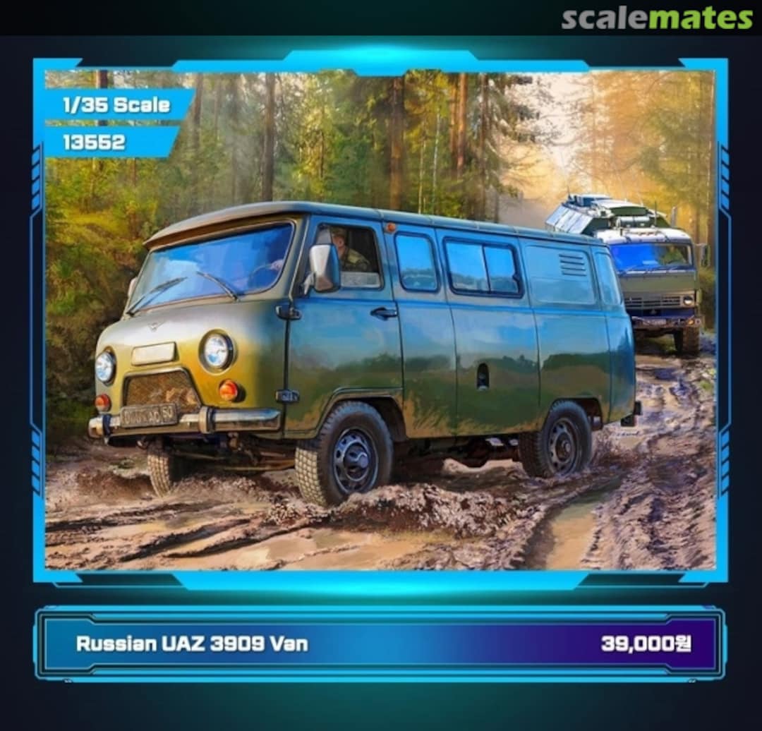 Boxart UAZ 3909 Van 13552 Academy