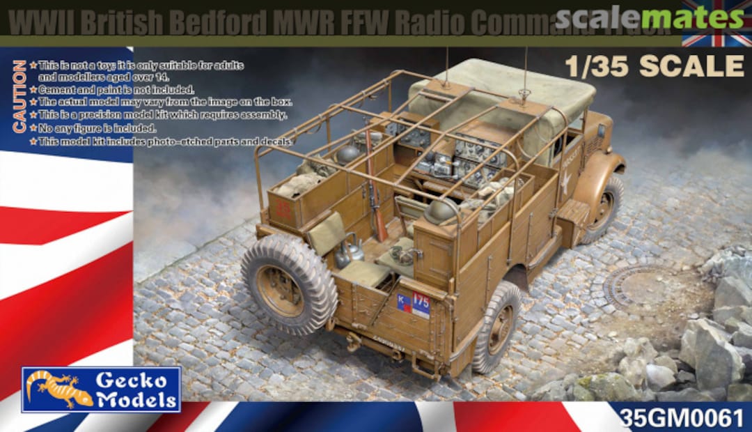 Boxart Bedford MWR FFW Radio command truck 35GM0061 Gecko Models