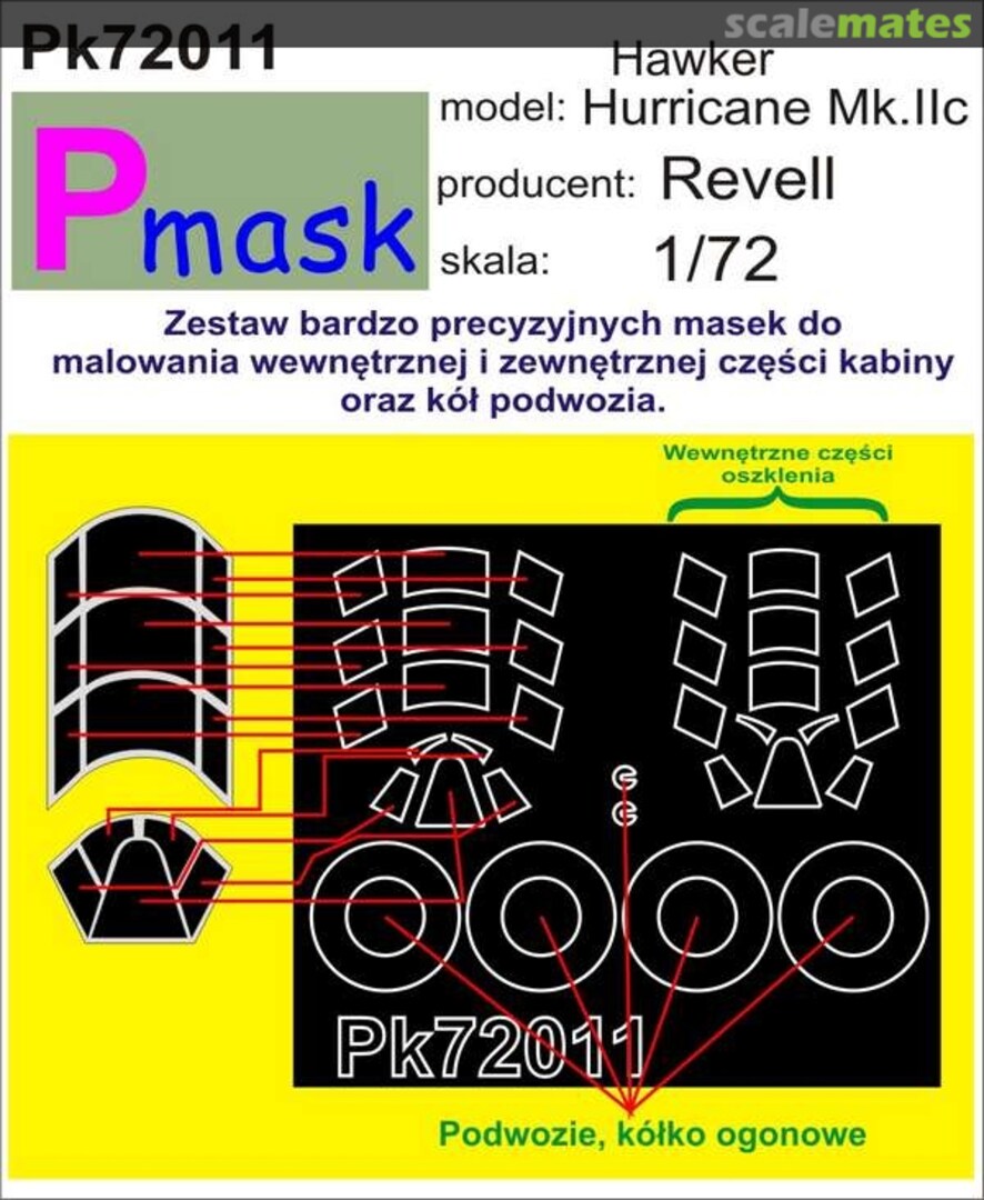 Boxart Hawker Hurricane Mk.IIc PK72011 Pmask