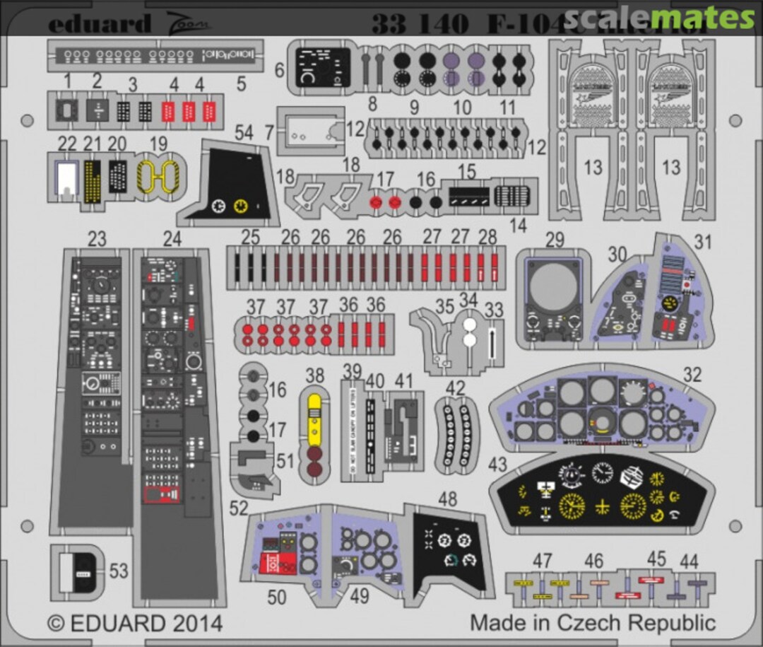 Boxart F-104C interior S.A. 33140 Eduard