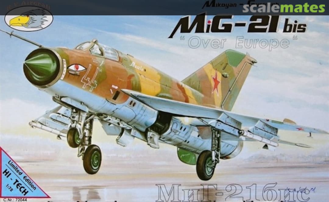 Boxart MiG-21bis "Over Europe" 72044HT R.V.Aircraft