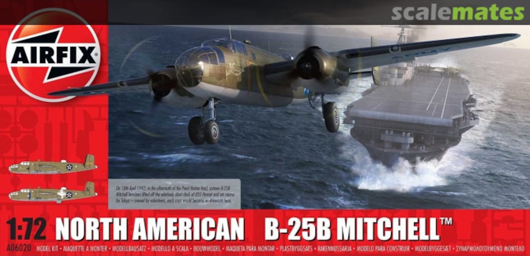 Boxart North American B-25B Mitchell A06020 Airfix