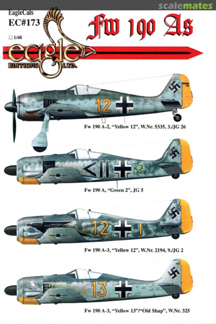 Boxart Fw 190 As EagleCals EC48-173 Eagle Editions