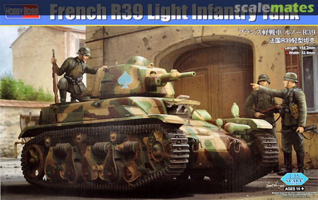 Boxart R39 Light Infantry Tank 83893 HobbyBoss