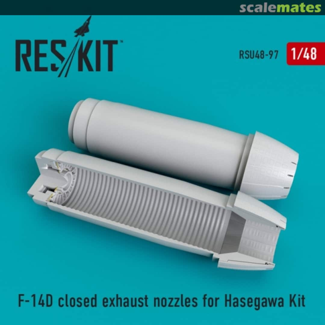 Boxart F-14D Tomcat - Closed Exhaust Nozzles RSU48-0097 ResKit