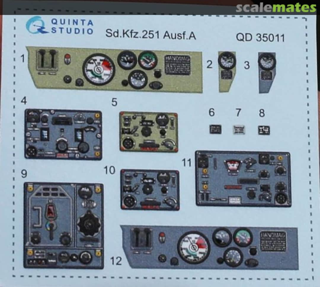 Contents Sd.Kfz.251 Ausf.A Family QD35011 Quinta Studio