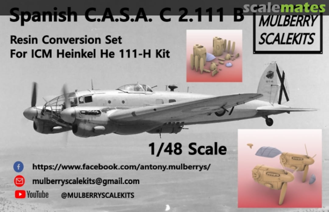 Boxart Spanish C.A.S.A. C 2.111 B conversion set  Mulberry Scalekits