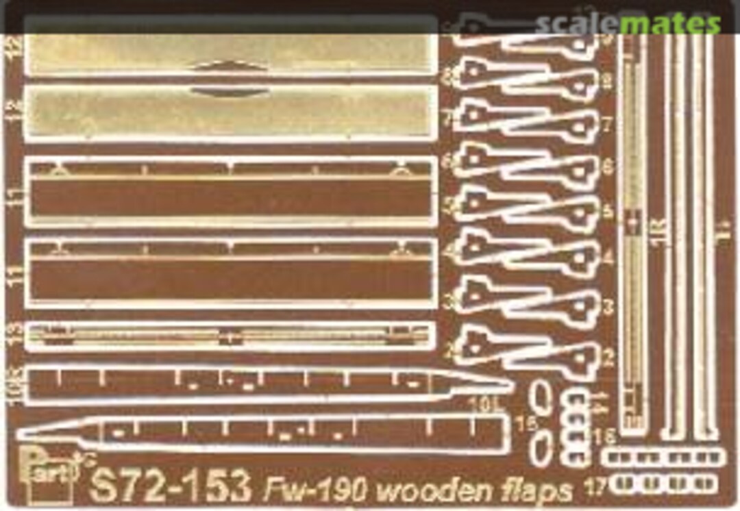 Boxart Focke Wulf Fw 190A/D/F/G (flaps-woden) S72-153 Part