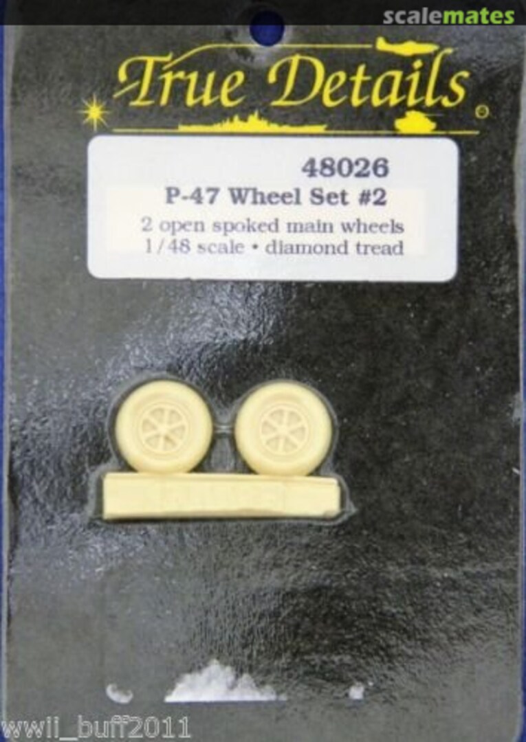 Boxart P-47 Wheel Set #2 48026 True Details