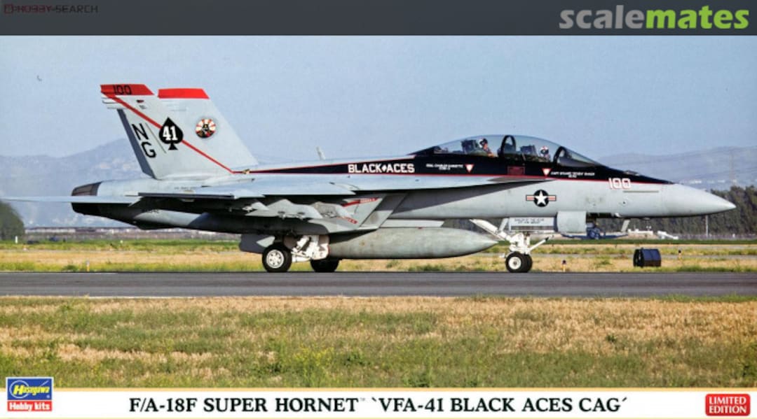 Boxart F/A-18F Super Hornet `VFA-41 Black Aces CAG´ 02101 Hasegawa