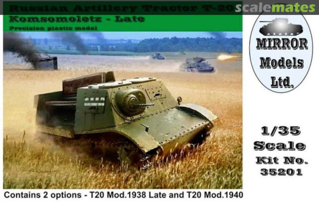 Boxart Artillery Tractor T-20 Komsomoletz 35201 MIRROR Models