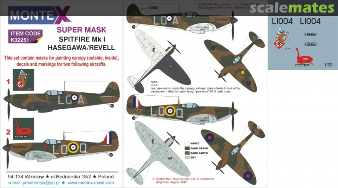 Boxart Spitfire Mk I K32251 Montex