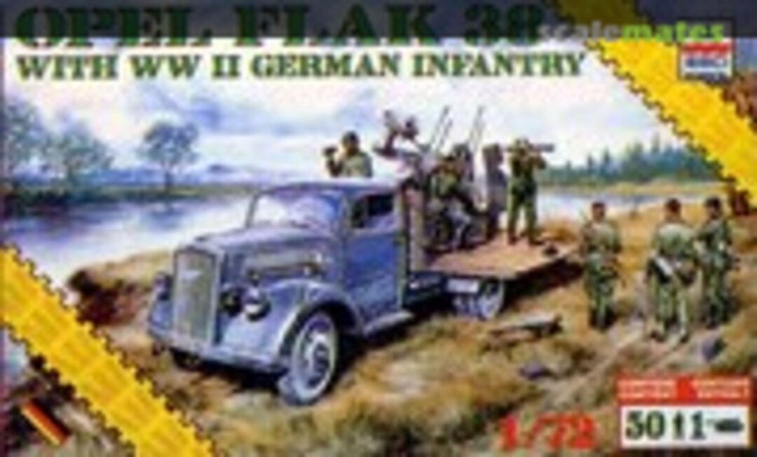 1:72 Opel Flak 38 with WW II German Infantry (ESCI/ERTL 8612)