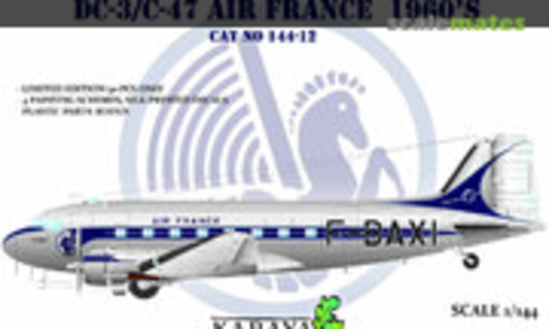 1:144 DC-3/C-47 Air France 1960's (Karaya 144-12)