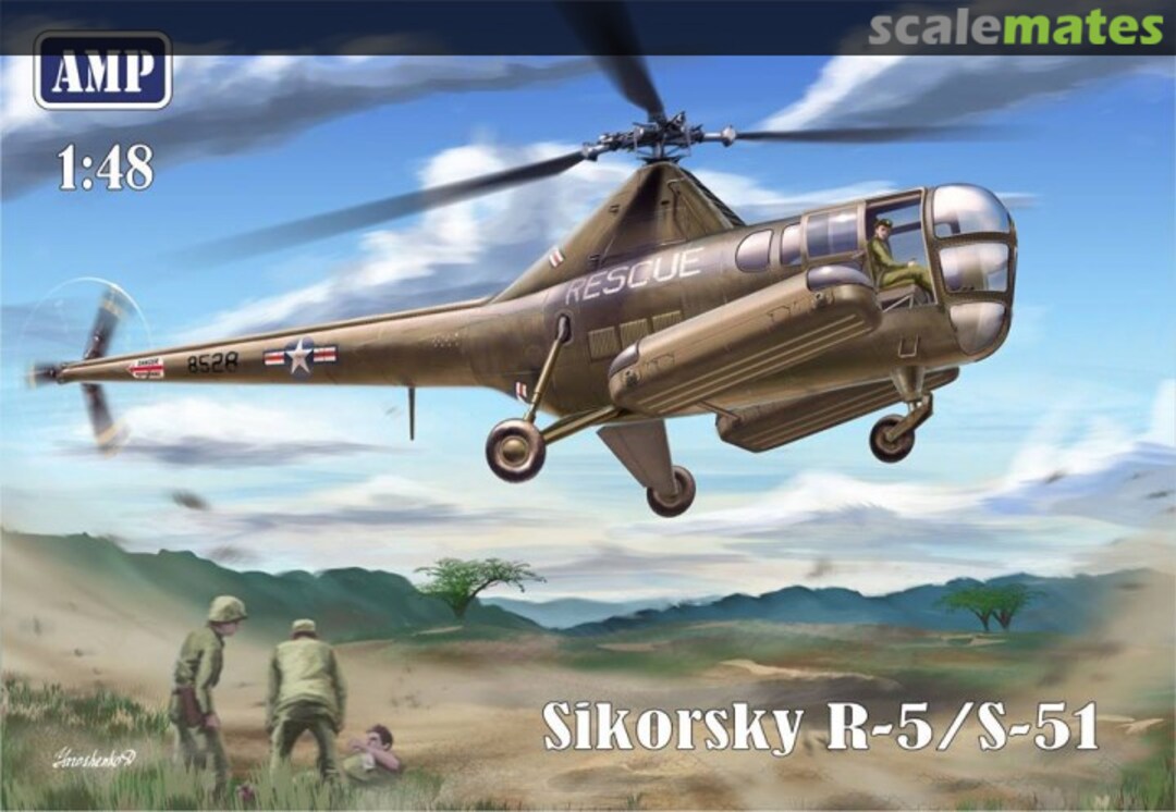 Boxart Sikorsky R-5/S-51 48002 AMP