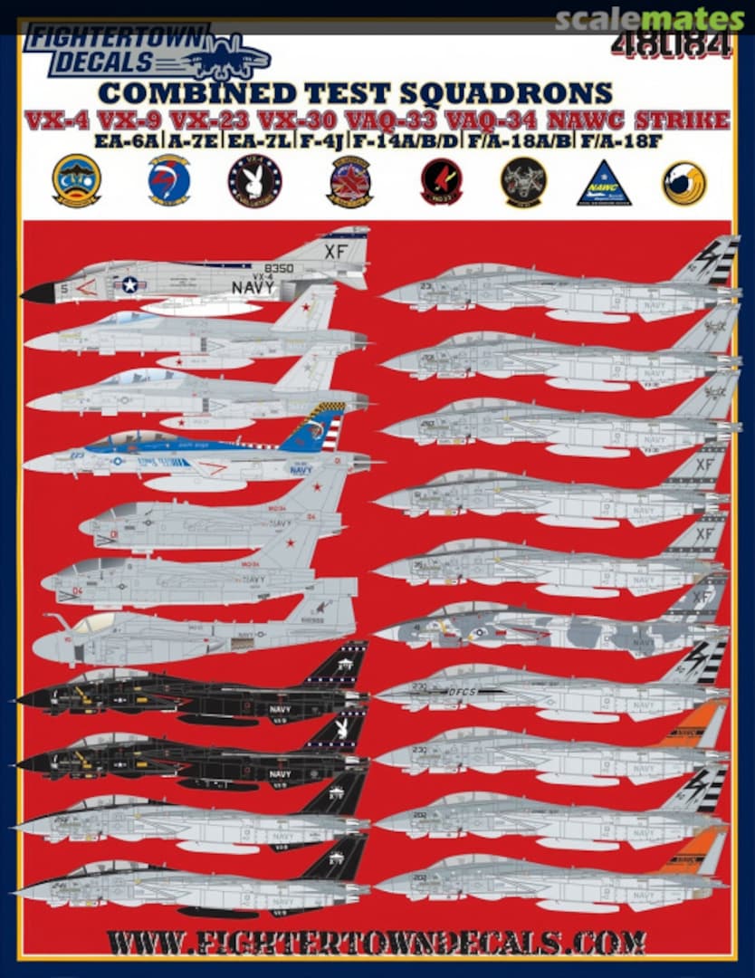 Boxart Combined Test Squadrons 48084 Fightertown Decals