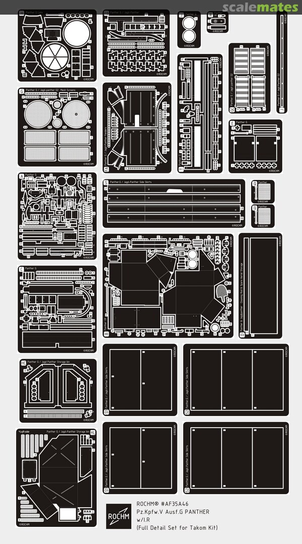 Boxart Pz.Kpfw.V Ausf.G PANTHER w/I.R AF35A46 Rochm