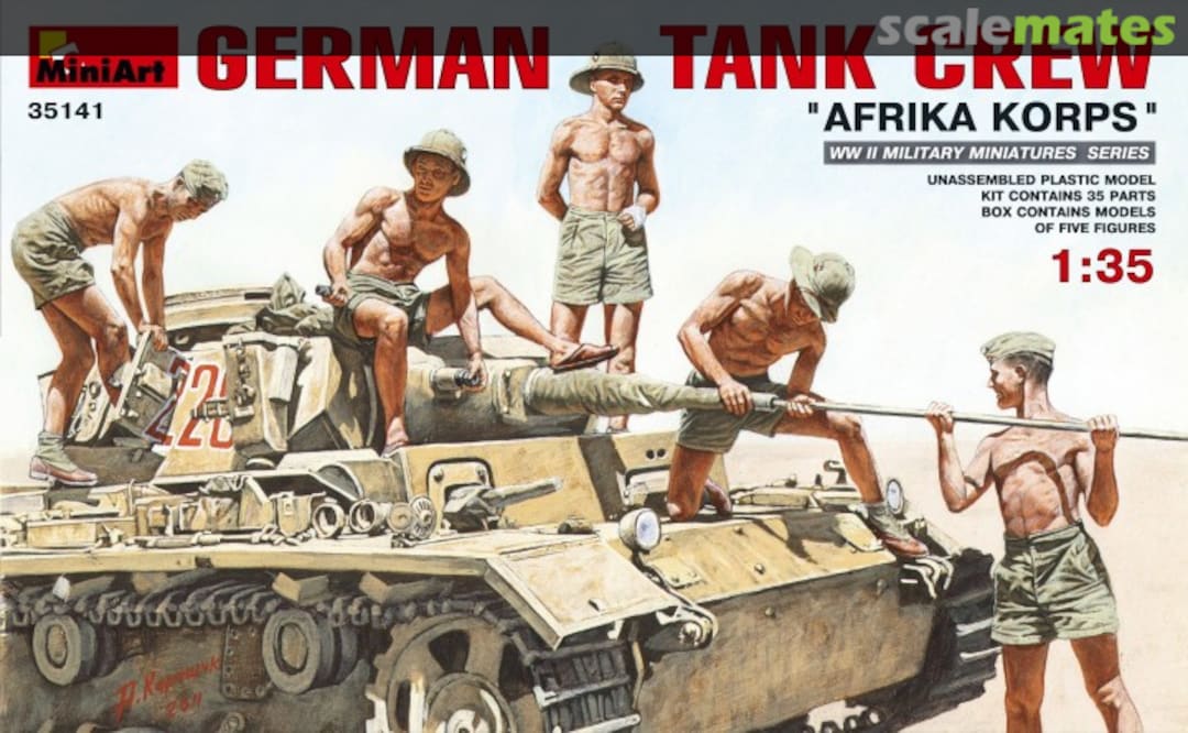 Boxart Tank Crew "Afrika Korps" 35141 MiniArt