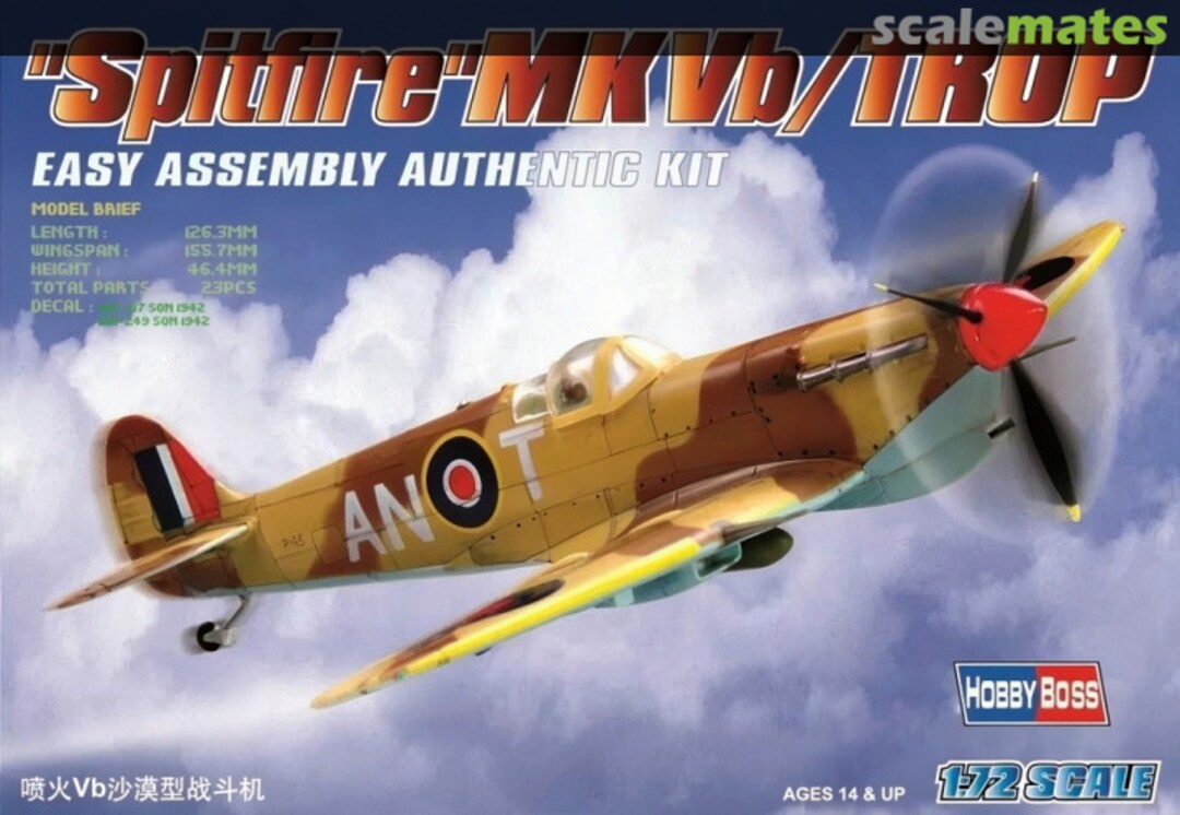 Boxart "Spitfire" Mk Vb/Trop 80213 HobbyBoss